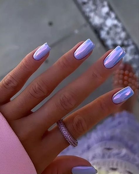 Lavender Summer Nails, Croquette Nails, Fourth Of July Nails, Lavender Nails, July Nails, Color Nails, Spring Tops, Spring 2024, Nail Trends