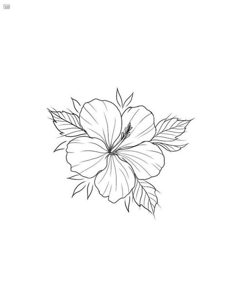 Cute Hibiscus Tattoos, Meaning Of Hibiscus Flower, Hibiscus Tattoo Drawing, Hawaiian Small Tattoo, Dominican Republic Flower Tattoo, Hibiscus Tattoo Black And White, Small Hawaiian Flower Tattoos, Island Tattoos For Women, Hawaii Tattoo Ideas