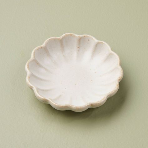 Fluted Ceramic Trinket Dish Vintage Cream - Hearth & Hand™ with Magnolia Clay Dish, Ceramic Trinket Dish, Ceramic Jewelry Dish, Hearth & Hand With Magnolia, Trinket Bowl, Hearth And Hand, Pottery Ideas, Serving Food, Jewelry Dish