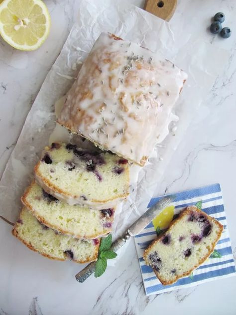 Lavender Bread Recipe, Lavender Bread, Easy Bread Recipe, Lemon Ricotta Cake, Blueberry Loaf, Lavender Recipes, Lemon Blueberry Bread, Lemon Bread, Blueberry Bread