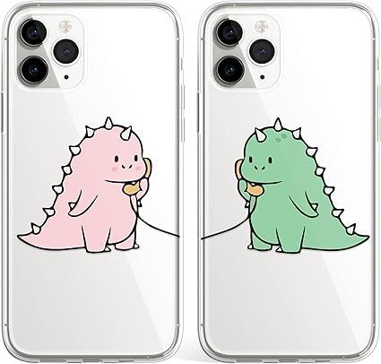 Cartoon Dinosaur Couple Phone Case Cover fit for iPhone 5 / 5s/ SE 2016 Cute Matching Couple Best Friends Cover Shockproof Clear TPU Rubber - Green Dino: Amazon.co.uk: Electronics & Photo Matching Couple Phone Cases, Couple Best Friends, Dinosaur Couple, Amazon Phone Cases, Friends Cover, Matching Phone Cases, Couples Phone Cases, Cute Matching, Cartoon Dinosaur