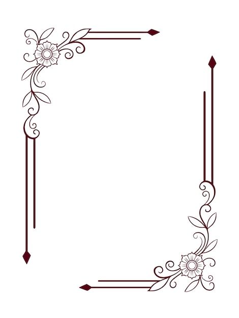 Vector classic vintage carved ornament e... | Premium Vector #Freepik #vector #classic-design #victorian #card-frame #retro Card Outline Design, Victorian Frame Drawing, Margin Design, Rose Flower Frame, Rose Outline Drawing, Designs Rangoli, Parchment Design, Rose Outline, Flower Frame Png