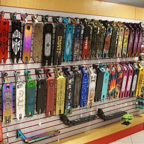 Christmas is behind us, but we are still stocked up and REDI for Three King's Day.  Check out just a few of the pro scooter decks we have in the store in Orlando, Florida.  Choose one of the Envy AOSv4 Signature decks, the Ethic Pandemonium Deck, Phoenix Ion or many others.  #proscooters #scooters #reditopedi #trottinettefreestyle #lakenona #lakenonafl #sparkcykel #orlandoliving ##internationaldrive #idriveorlando #internationaldriveorlando #beredi #reditopedi #freestylescooters #proscootering # Trick Scooter, Nirvana Wallpaper, Scooter Store, International Drive Orlando, Scooter Shop, Pro Scooter, Pro Scooters, Stunt Scooter, Skateboard Design