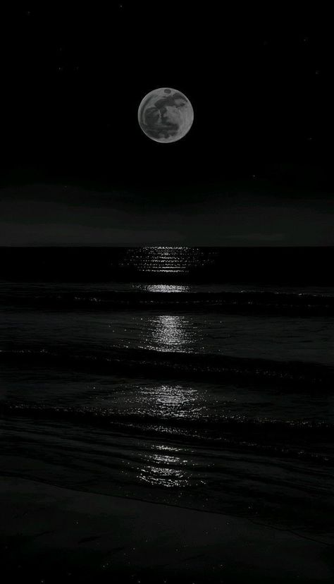 Like What You See? Join Us for More! Dark Night Wallpaper Aesthetic, Moon Black And White Wallpaper, Moon Aesthetic Wallpaper Desktop, Night Time Beach Aesthetic, Mon Wallpapers, Moon Aesthetic Black, La Luna Aesthetic, Black Sky Wallpaper, Dark Nature Aesthetic Wallpaper