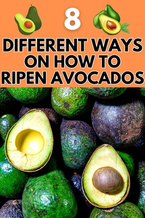 Say goodbye to waiting days for your avocados to ripen! Our guide shares 8 different methods to ripen avocados quickly, so you can enjoy creamy, ripe avocados whenever you want. #RipenAvocados #AvocadoTips #KitchenHacks Avocado Ripen Fast, How To Ripen An Avocado, How To Quickly Ripen An Avocado, How To Make Avocados Ripen Faster, Ripe Avocado Trick, How To Ripen Avocados Quickly, Ripen An Avocado Quickly, Ripening Avocados, Avocado Hacks