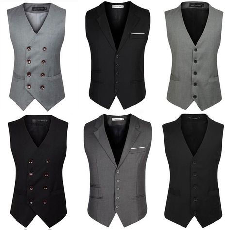 Suit Vest Men, Vest Outfits Men, Waistcoat Designs, Mens Vest Fashion, Stylish Mens Suits, Mens Suit Vest, Classy Outfits Men, Dress Suits For Men, Vest Men