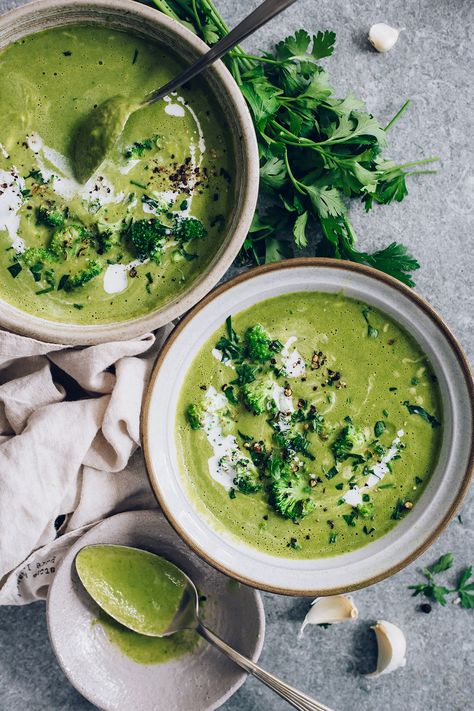 Cream of Broccoli Soup - A Healthier Version