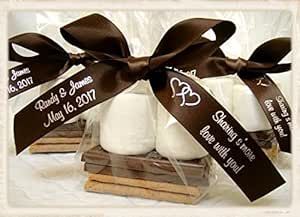 Red Barn Farm of Maine 200 Smores Bags 4W x2D x8H for Weddings, Bridal and Baby Showers and Party Favors Smores Popcorn, Smores Favors, Jewelry Bath, Popcorn Cookies, Recuerdos Primera Comunion Ideas, S'mores, Candy Bars, Wedding Gift Favors, Graham Cracker