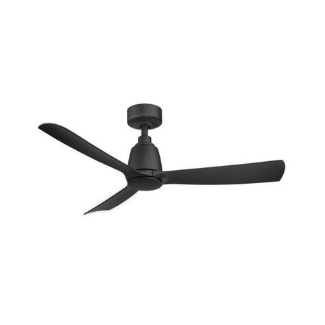 FANIMATION Kute 44 in. Indoor/Outdoor Black Ceiling Fan with Remote Control and DC Motor FPD8547BL - The Home Depot Fanimation Ceiling Fan, Ceiling Fan Motor, Ceiling Fan Size, Brushed Nickel Ceiling Fan, Ceiling Fans Without Lights, White Ceiling Fan, Black Ceiling Fan, Outdoor Fan, Outdoor Ceiling