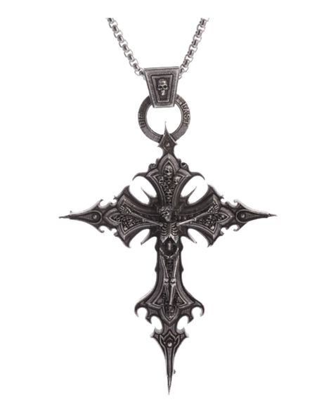 Gothic Cross Design, French Christian Gothic Jewelry, Cybersigilism Jewelry, Gothic Cross Tattoo, Gothic Accessories Jewellery, Aesthetic Cross, Cross Gothic, Neo Gothic, Gothic Cross