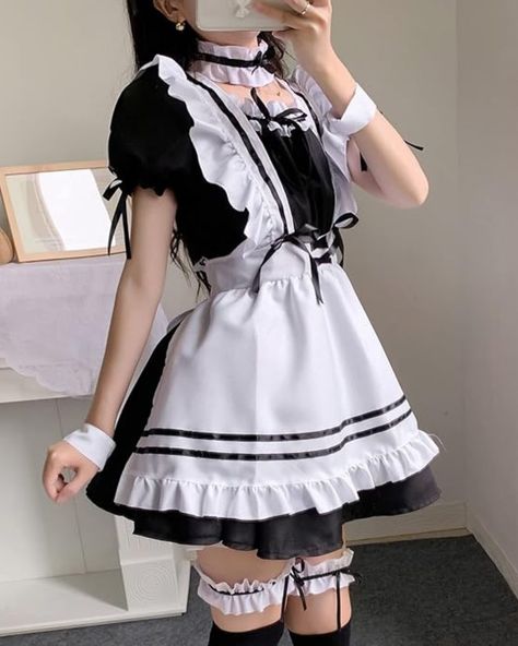 15 Cute and Hot Halloween Costumes for Women 1950s Maid Uniform, Cute Maid Outfit, Maid Outfit Cosplay, Maid Girl, Leg Ring, Dress Apron, Plus Size Cosplay, Mode Kawaii, Maid Cosplay