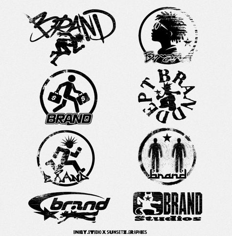 Logos, Graphic Tee Typography, Brand Logo Ideas Graphics, Graphic Streetwear Design, Logo Clothes Design Ideas, Cool Brand Logos, Logo Design Ideas Clothing, Clothing Brand Ideas Graphics, Clothing Brand Design Graphics