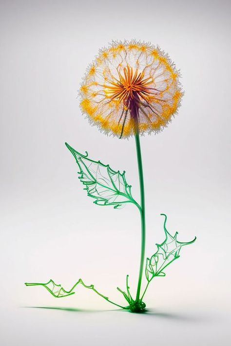 3d Pen Ideas, Diy Dandelion, 3d Pen Stencils, Stylo Art, 3d Drawing Pen, Pen Projects, 3d Pen Art, Pen Ideas, Pen Craft