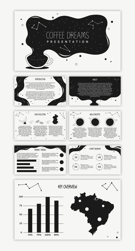 Coffee Dreams - free Google Slides Theme for Presentation | Powerpoint slide designs, Presentation slides design, Presentation design template Free Template Powerpoint Slide Design, Power Point Slide Design, Google Slides Ideas, Power Point Design Free, Google Slides Aesthetic, Theme For Presentation, Free Google Slides Templates, Presentation Slide Design, Presentation Design Ideas