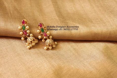 Gold Ear Kammalu, Grt Jewellers Earrings Gold, Ear Rings For Women In Gold Latest, Small Ear Rings Gold, 2grams Gold Earrings Indian, 2 Gm Gold Earrings, Ear Rings For Kids, Small Buttalu Earrings Gold, Simple Earrings Gold Indian