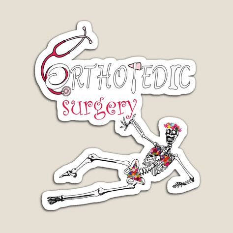 Surgery Stickers, Orthopedic Surgery, Kids Head, Surgery, Funny Stickers, Medicine, Floral