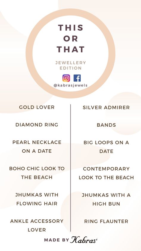 A puzzle designed for #jewellery #lovers and enthusiasts. #silverjewellery #thisorthat Clearance Sale Jewelry, Stories For Jewellery Brand, Jewellery Bio For Instagram, Jewellery Instagram Post Ideas, Story Ideas For Jewellery Brand, Jewellery Posts Instagram, Jewellery Instagram Story Ideas, Jewel Quotes, Jewelry Instagram Story