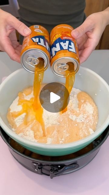 Jacky Has Fun on Instagram: "Orange Soda Cake is perfect for Summer ☀️ #easyrecipes #fanta #sodacake #delish #recipeideas #cake #recipeoftheday #orangesoda #yummyfood #dessert #dessertideas" Orange Fanta Cake, Fanta Cake Recipe, Orange Soda Cake, Ww Cake, Orange Crush Cake, Soda Cake Recipe, Soda Cakes, Weeknd Blinding Lights, Soda Cake