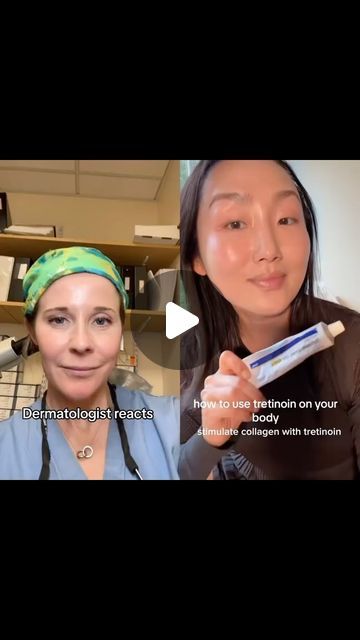 Dr. Abigail Waldman, MD FAAD on Instagram: "🎥 tt�• TAMS Dermatologist reacts to using tretinoin.  Leave your questions about using tretinoin in the comments.   #tretinoin #antiaging #skincare #skincareroutine #dermatology #SkincareTips" Dermatologist Reacts, Tretinoin Before And After, Antiaging Skincare, Beautiful Inside And Out, August 11, Dermatology, Skin Firming, Hair Skin, Retinol