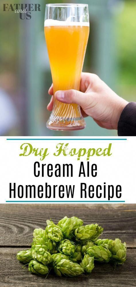 It seems like everyone loves Cream Ales these days. I had the idea to give this mild beer just a little extra kick by dry hopping it. The result was that same smooth, drinkable ale that is so popular but with a nice citrus hop aroma and flavor. This cream ale is the best of both worlds. Try this homebrew beer recipe and your friends will thank you. #homebrewing #homebrew #dryhopped #dryhopping #creamale #homebrewingrecipesbeer Cream Ale Beer Recipe, Beer Recipes Homebrew, Craft Beer Recipes, Beer Brewing Recipes, Beer Facts, Ale Recipe, Beer Recipe, Brewing Recipes, Homemade Beer