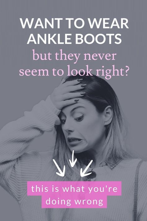 Ankle boots can be tricky to wear! Do you tuck your jeans in, or leave them untucked? How to wear western ankle boots? How do you wear ankle boots with a dress outfit in winter, and how to how to wear straight leg jeans outfits with ankle boots? I’m a personal stylist and I’m answering all this and more, so you can learn the correct way to wear ankle boots this fall and winter. What To Wear Ankle Boots With, Wide Ankle Boots Outfit, Low Ankle Boots Outfits Dress, How To Style Black Heeled Ankle Boots, Ankle Boots Straight Leg Jeans, Black Boots With Dress Outfit, Boots Jeans Outfit Woman, Boot Height Guide Style, Flat Ankle Boots Outfit For Women