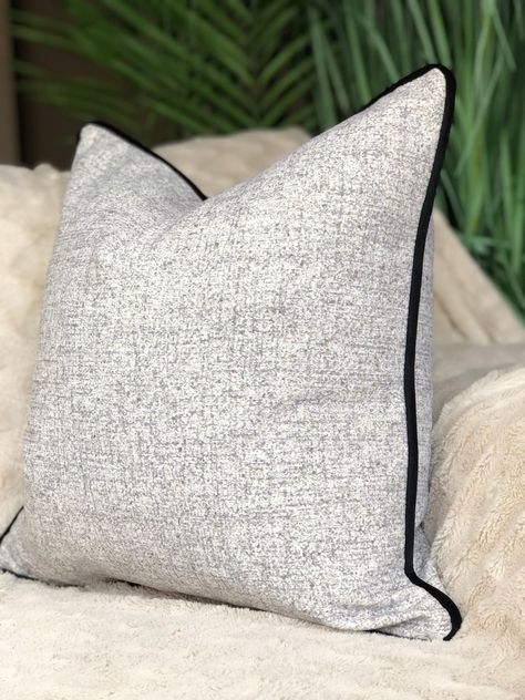 Grey Trextured Sofa Cushions, Grey And White Upholstery Fabric, Grey Acent Pillows, Black And White Scatter Cushions, Grey Cushion Covers, Grey Pillow Covers, Living Room Arrangements, Luxury Throws, Luxury Pillows