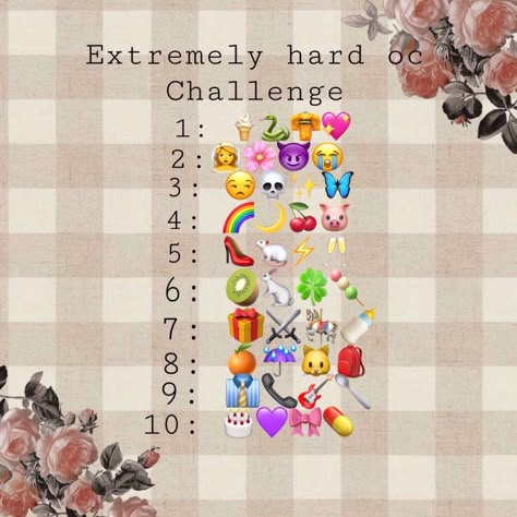 Odd Expression Challenge, Oc Emoji Challenge, Filter Decides What I Draw, 3 Emoji Challenge Art, Emoji Character Design Challenge, Oc Theme Challenge, Art Ideas Challenge, Three Emoji Oc Challenge, Humanize Your Phone Oc Challenge