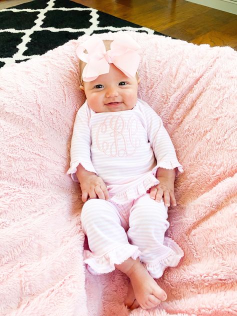 Going Home Outfit For Baby Girl, Newborn Outfits Girl, Baby Girl Gift Ideas, Baby Girl Take Home Outfit, Personalized Baby Girl Clothes, Newborn Take Home Outfit, Stripes Outfit, Coming Home Outfit Baby Girl, Girly Nursery