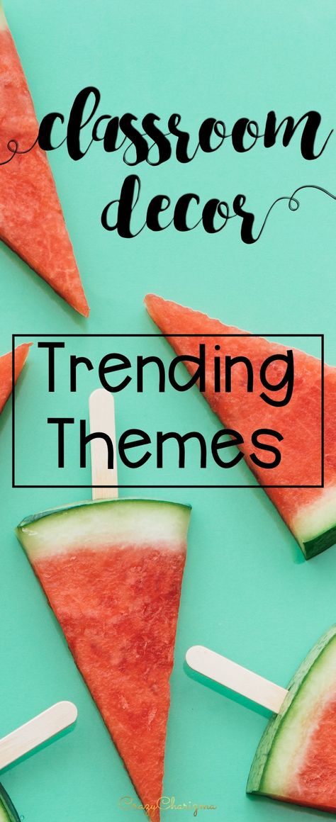 Trending Classroom Decor Themes (plus freebies): Are you looking for awesome and unique classroom decor themes? See what's trending among other teachers. We asked, they answered! Every summer when teachers go back to school, they start thinking about decorating their classroom. If you need some tried and true classroom decor themes and tips, keep reading. - CrazyCharizma Elementary Classroom Decor Themes 3rd Grade, Theme For Classroom Ideas, First Grade Classroom Decorations, Grade 4 Classroom Theme, Awesome Classroom Decor, Classroom Themes For Elementary School, Themes For A Classroom, Classroom Theme 1st Grade, Fourth Grade Classroom Decor Themes