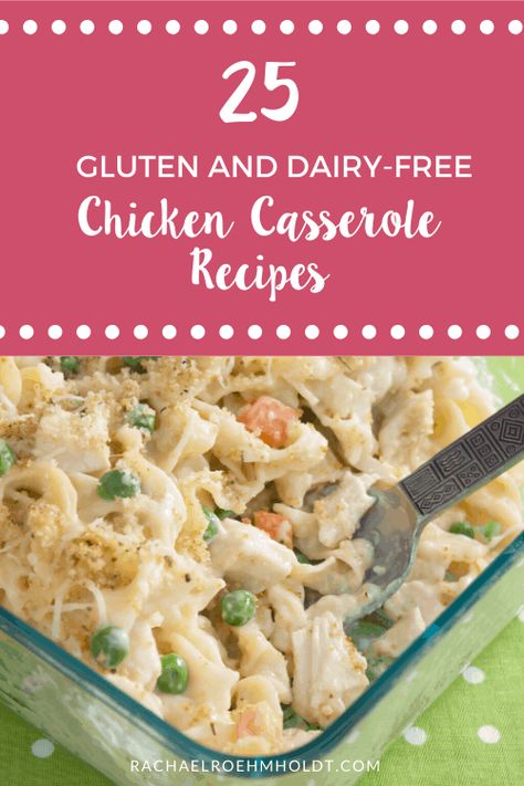 Casserole Recipes Dairy Free, Broccoli Casseroles, Gluten Free Chicken Casserole, Casseroles Chicken, Gluten Free Casserole Recipes, Chicken Recipes Dairy Free, Gluten Free Dairy Free Recipes Dinner, Rice Casseroles, Veggie Casseroles