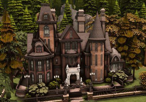 Witch Bloxburg House, Bloxburg House Ideas Dark Academia, Dark Academia House Plans, Witch House Bloxburg, Witch House Layout, Bloxburg Dark Academia House Layouts, Dark Academia House Layout, Dark Academia House Exterior Bloxburg, Sims 4 Witches House