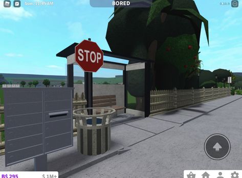 Bloxburg Skate Park, Bus Stop Bloxburg Decal, Bloxburg City Names, Bloxburg Gas Station Ideas, Large Town Layout Bloxburg, Bloxburg Bus Stop Ideas, Bloxburg City Entrance, Bloxburg City Build Ideas, Bus Stop Bloxburg