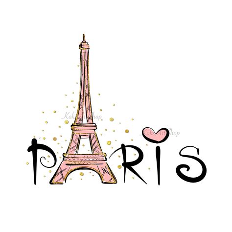 Paris Png, Eiffel Tower Tattoo, Eiffel Tower Illustration, Fashion Wall Art Printables, Tower Illustration, Paris Clipart, Tower Eiffel, 1 Clipart, Paris Inspired