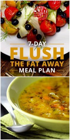 Whole Food Snacks, Fat Flush Recipes, Flush Out Toxins, Smoothies Vegan, Recipes Drinks, 7 Day Meal Plan, Food Snacks, Diet Vegetarian, Detox Recipes