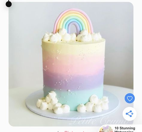 Rainbow Cake Ideas, Rainbow Smash Cakes, Pastel Rainbow Cake, Chocolate Oreo Cake, Rainbow First Birthday, Chocolate Cake Designs, Pastel Birthday, Rainbow Birthday Cake, Pastel Cakes