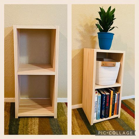 Deep Bookshelf, Bookshelf Ideas Bedroom, Small Bookshelf Ideas, Bookcase Small, Bookshelf Small, Furniture Anchors, Painted Bookshelves, Unfinished Furniture, Small Bookshelf