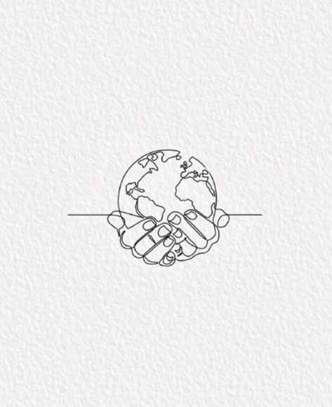 Hands Holding The World Tattoo, Man Holding Earth Tattoo, Cool Travel Tattoos, City On A Hill Tattoo, Missions Tattoo, Humanity Tattoo, Geography Tattoo, World Globe Tattoos, Hands Holding The World