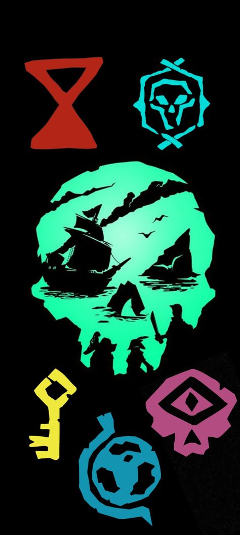 Sea Of Thieves Tattoo Ideas, Sea Of Thieves Tattoo, Sea Of Thieves Art, Sea Of Thieves Wallpaper, Pirate Kingdom, Sea Things, Drawing Details, Tatted Men, Sci Fi Props