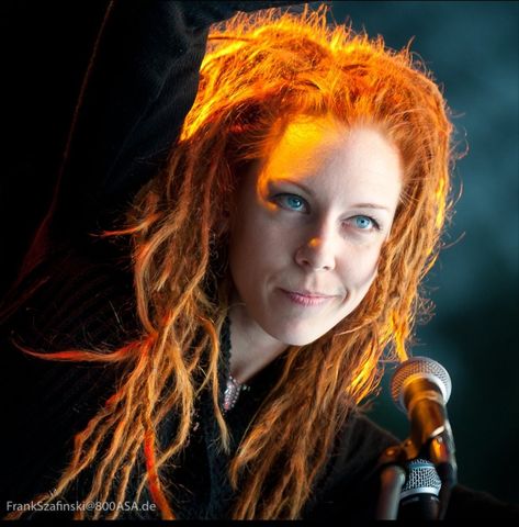 Maria Franz  Lead singer of Heilung Heilung Band, Maria Franz, Pagan Artwork, Pagan Music, Beautiful Dreadlocks, Norse Pagan, Metal Girl, Folk Music, Elegant Hairstyles