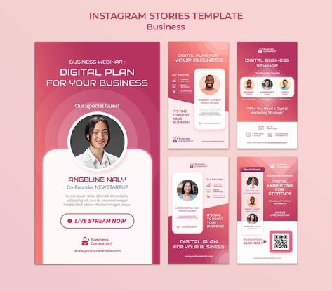 Corporate Instagram Stories, Story Banner Design, Linktree Design Ideas, Story Design Instagram, Design Story Instagram, Story Graphic Design, Social Media Story Design, Instagram Stories For Business, Gradient Business Card