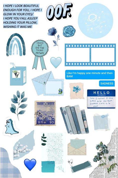 blue sticker sheet paperlabels 990 Printable Scrapbook Paper Aesthetic Blue, Blue Vintage Stickers, Blue Scrapbook Aesthetic, Blue Printable Stickers, Blue Scrapbook Stickers, Blue Stickers Printable, Blue Stickers Aesthetic Printable, Blue Journal Aesthetic, Blue Aesthetic Journal