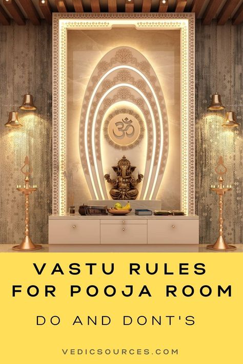 Pooja Room Vastu Location, Pooja Unit Designs, Puja Unit Design, Mandir Designs, Pooja Unit, Temple Room, North Facing House, Vastu House, Mandir Design