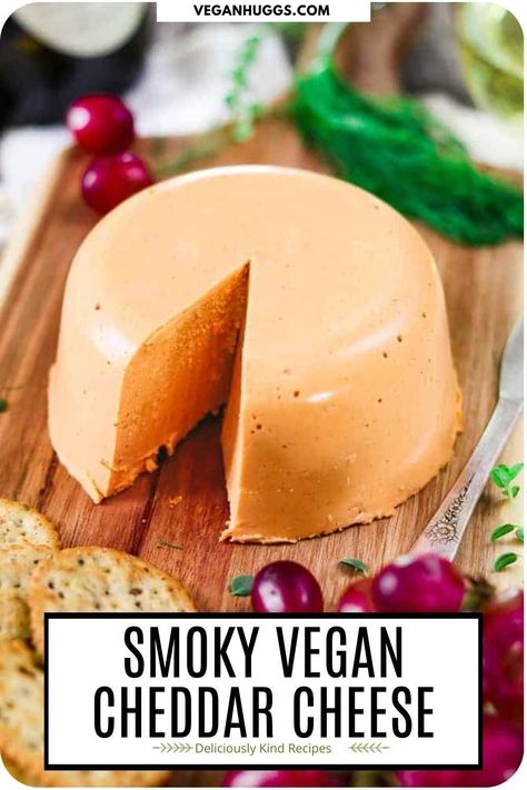 Vegan Cheddar Cheese Recipe, Cozy Food, Cheddar Cheese Recipes, Vegan Cheddar Cheese, Vegan Appetizer, Plant Based Cheese, Vegan Cheese Recipes, Vegan Cheddar, Dairy Free Cheese