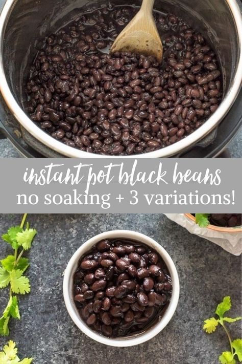 Homemade Black Beans, Pressure Cooker Black Beans, Instant Pot Black Beans, Mexican Black Beans, Dried Black Beans, Pot Recipes Healthy, Black Bean Recipes, Healthy Mexican, Healthy Instant Pot Recipes