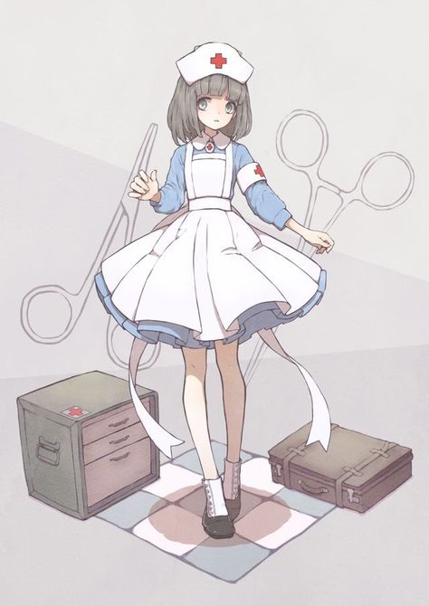 She reminds me of a anime character I created Anime, Art, Nurse Outfit Drawing, Anime Nurse, Nurse Outfit, Outfit Drawing, Anime Character, I Hope