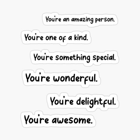 How To Praise Someone, Praising Words, Express Feelings, Words With Friends, How To Express Feelings, Sticker Packs, You're Awesome, Kind Words, Be A Better Person