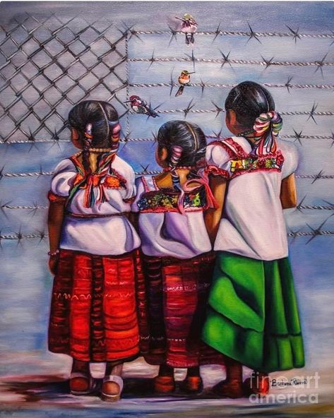 Immigration Art, Mexican Art Painting, Mexican American Culture, Hispanic Art, Mexican Artwork, Mexican Paintings, Latino Art, Mexican Culture Art, Mexican Heritage