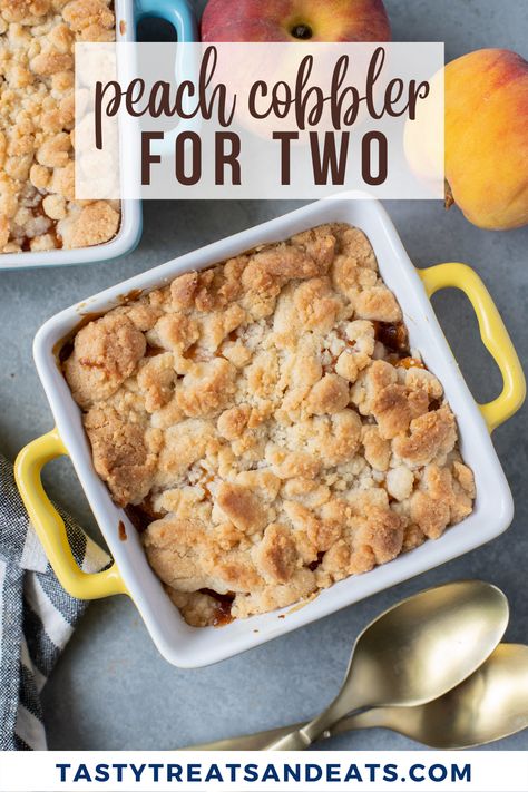 Peach Cobbler With Fresh Peaches Small Batch, Small Peach Pie, Peach Cobbler For One Person, Peach Crisp With Fresh Peaches For Two, Deconstructed Peach Cobbler, Peach Cobbler For Two Fresh, Fresh Peach Crisp For 2, Peach Desserts For Two, Single Peach Cobbler