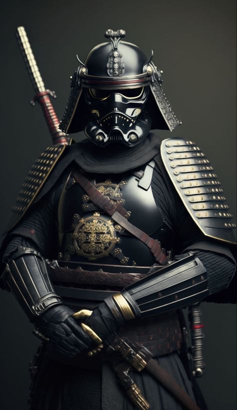 Samurai Stormtrooper, Japanese Star Wars, Star Wars Armor, Imperial Soldier, Samurai Cosplay, Futuristic Samurai, Guerriero Samurai, Japanese Art Samurai, Star Wars History