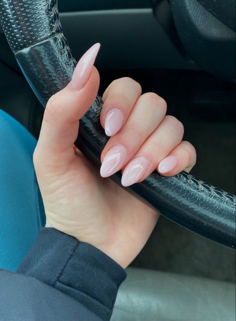 Plane Nails Acrylic, Neutral Almond Shaped Nails, Neutral Almond Nails Classy, Neutral Nails Almond Shape, Plane Nails, Hoco Nail Ideas, Neutral Nails Almond, Nail Ideas Neutral, Vacation Nails Almond Shape